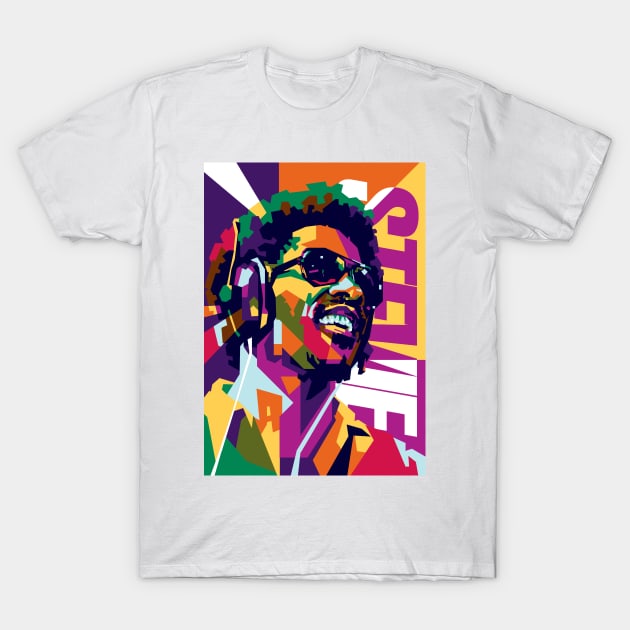 Stevie Wonder WPAP T-Shirt by RJWLTG